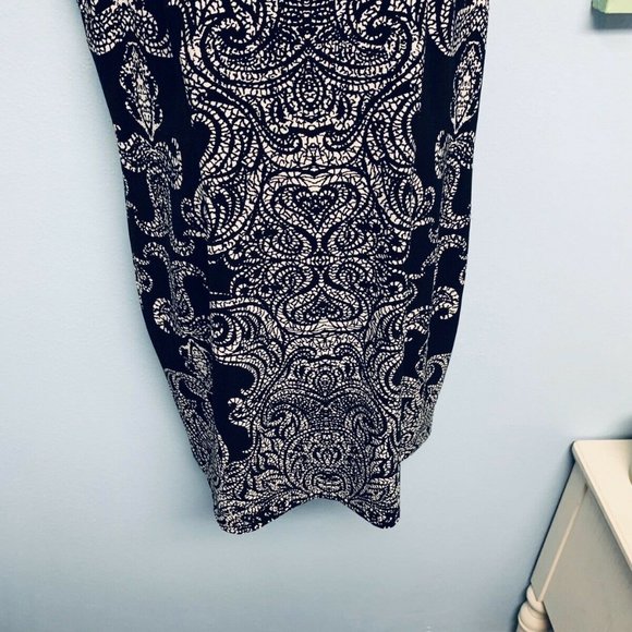 Peter Nygard Black and White Dress Size: 14 petite - Picture 5 of 7